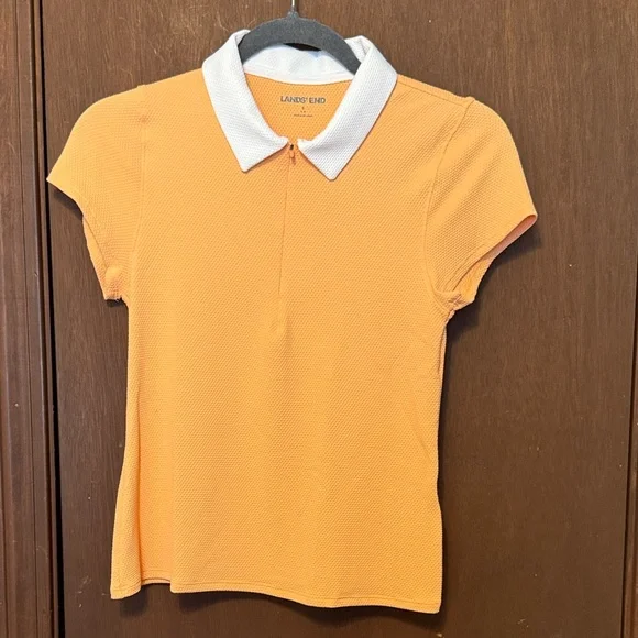 Lands End Women’s SunShade UPF50 Rash Guard Short Sleeve Top | Small | NWOT - Picture 2 of 4